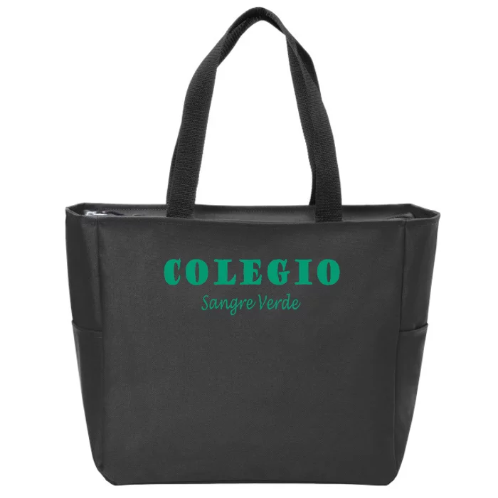 Colegial Mayaguez Sangre Verde Colegio Zip Tote Bag