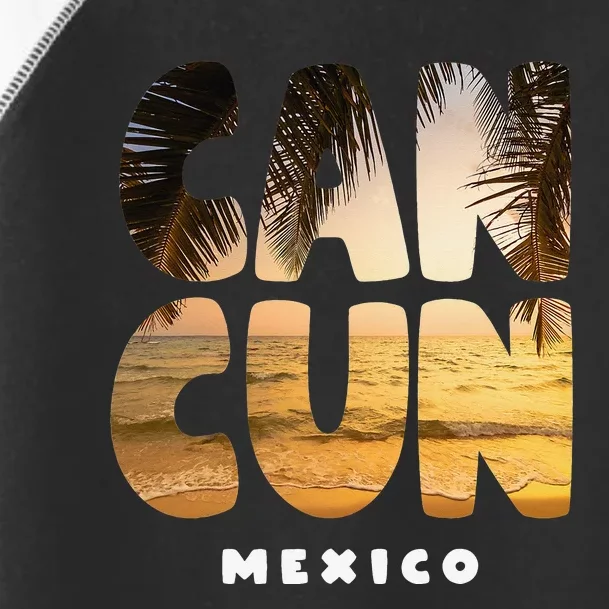 Cancun Mexico Souvenir Sunset Summer Vacation Toddler Fine Jersey T-Shirt