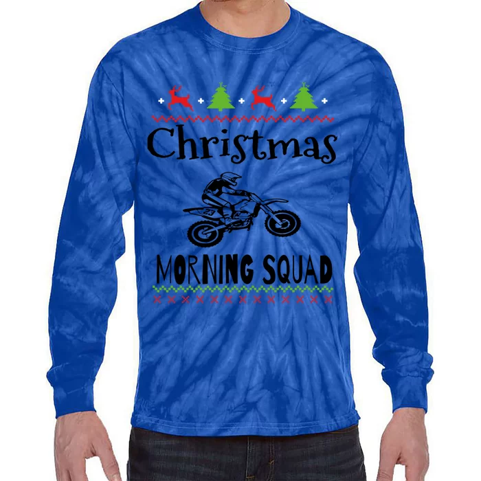 Christmas Morning Squad Offroading Gift Tie-Dye Long Sleeve Shirt