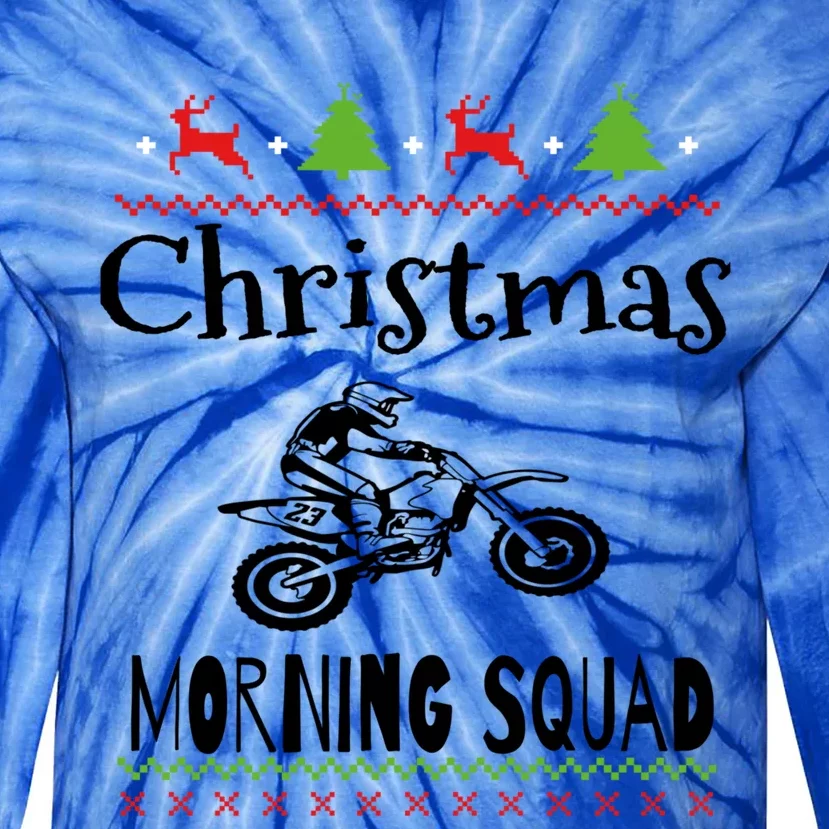 Christmas Morning Squad Offroading Gift Tie-Dye Long Sleeve Shirt