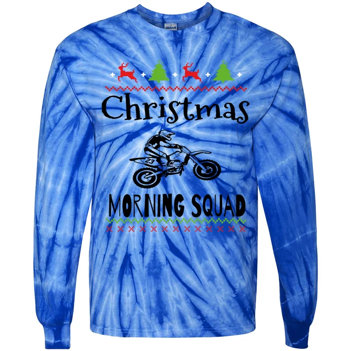 Christmas Morning Squad Offroading Gift Tie-Dye Long Sleeve Shirt