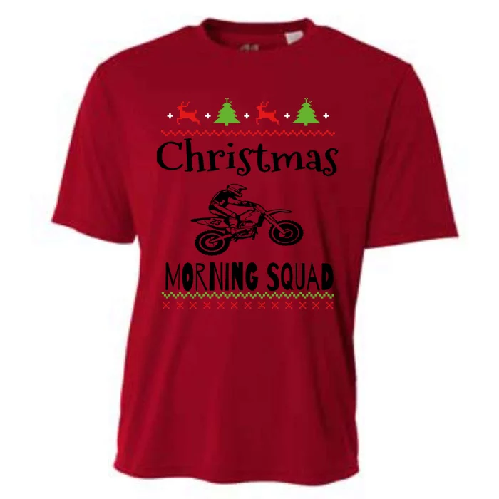 Christmas Morning Squad Offroading Gift Cooling Performance Crew T-Shirt