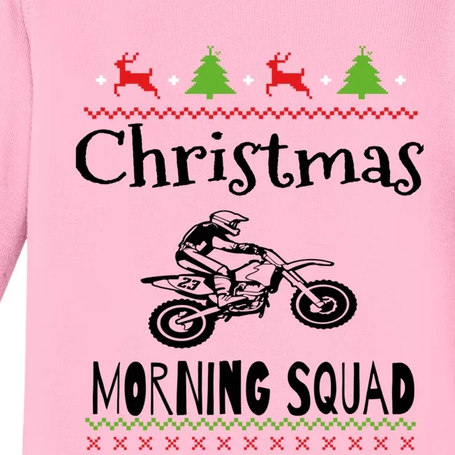 Christmas Morning Squad Offroading Gift Baby Long Sleeve Bodysuit