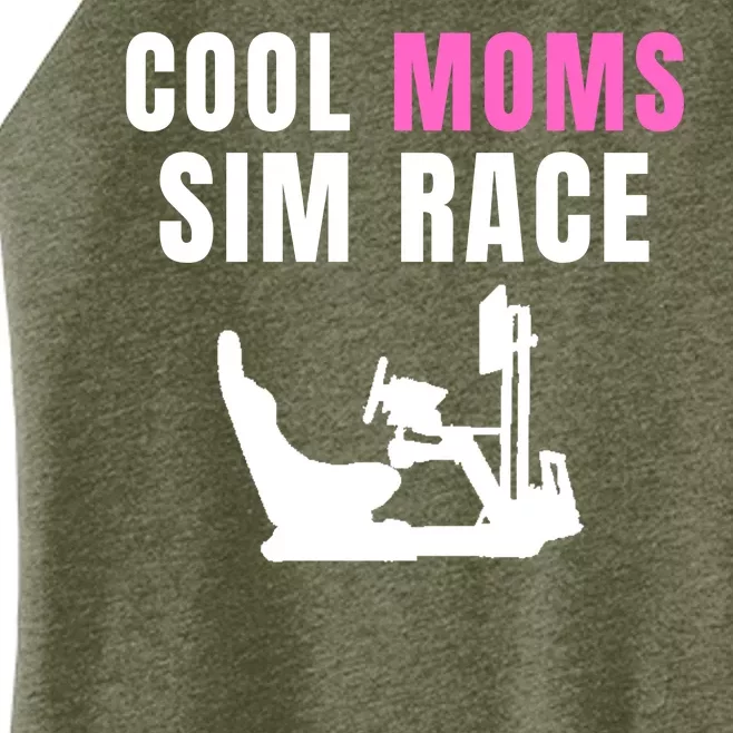 Cool Moms Sim Race Car Racing Sim Gaming Esport Sim Racer Sim Racing Cockpit Women’s Perfect Tri Rocker Tank