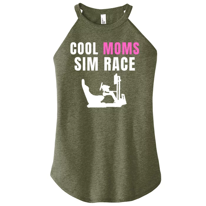 Cool Moms Sim Race Car Racing Sim Gaming Esport Sim Racer Sim Racing Cockpit Women’s Perfect Tri Rocker Tank