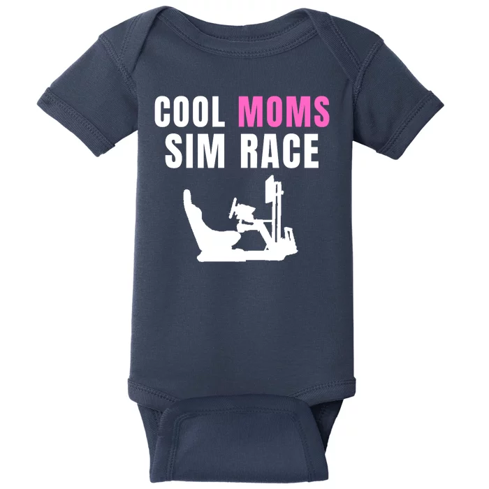 Cool Moms Sim Race Car Racing Sim Gaming Esport Sim Racer Sim Racing Cockpit Baby Bodysuit