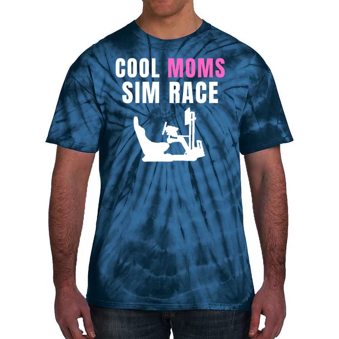 Cool Moms Sim Race Car Racing Sim Gaming Esport Sim Racer Sim Racing Cockpit Tie-Dye T-Shirt