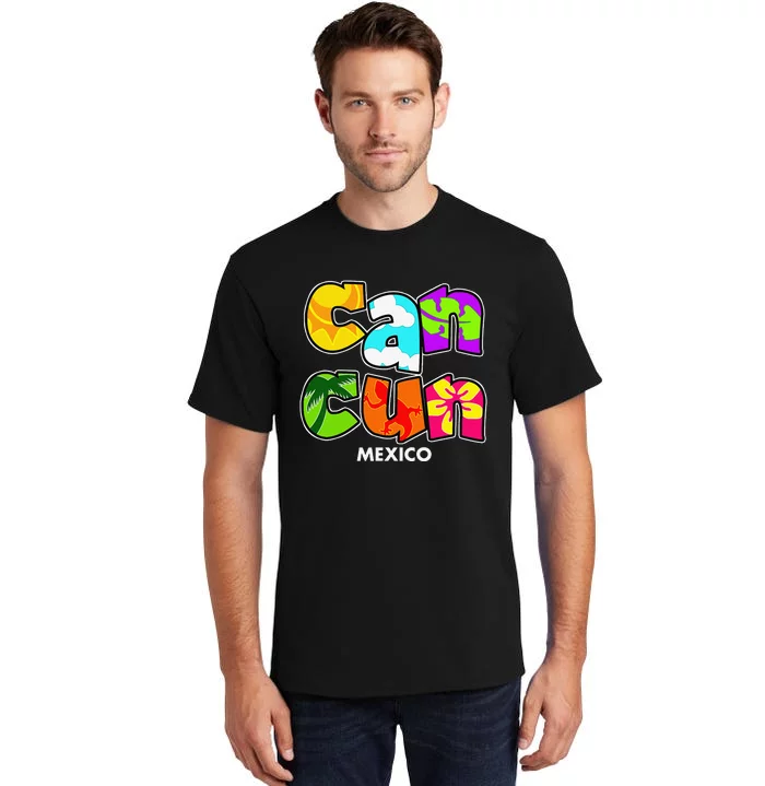 Cancun Mexico Souvenir Gift Spring Break Summer Vacation Tall T-Shirt