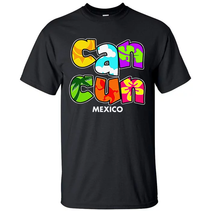 Cancun Mexico Souvenir Gift Spring Break Summer Vacation Tall T-Shirt