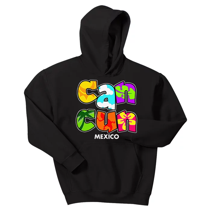 Cancun Mexico Souvenir Gift Spring Break Summer Vacation Kids Hoodie