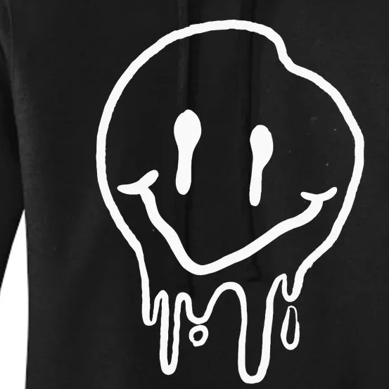 Cool Melting Smiling Face Emojicon I Melting Smile Women's Pullover Hoodie