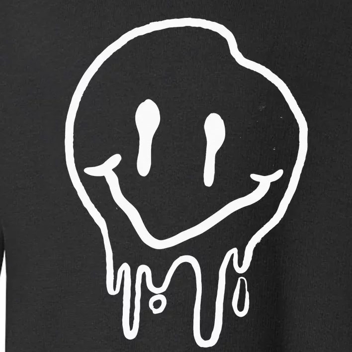 Cool Melting Smiling Face Emojicon I Melting Smile Toddler Sweatshirt