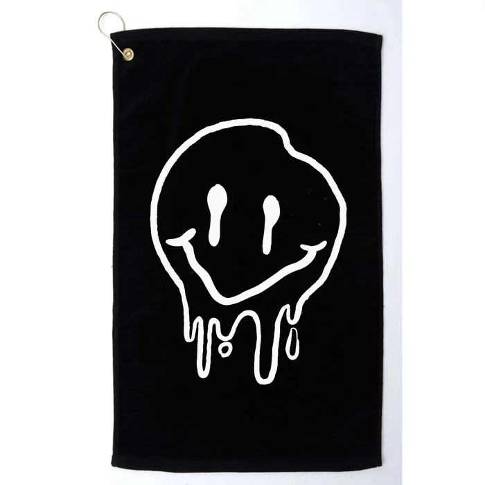 Cool Melting Smiling Face Emojicon I Melting Smile Platinum Collection Golf Towel