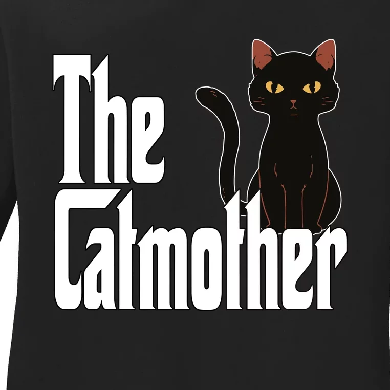 Cat Mother The Catmother Crazy Cat Mom Mama Ladies Long Sleeve Shirt