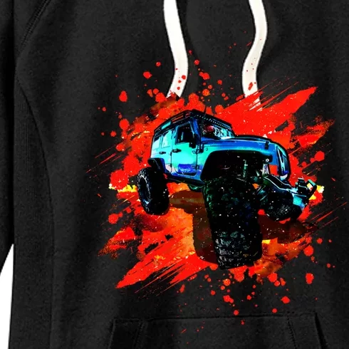 Cool Monster Truck Racing Gift Women's Fleece Hoodie