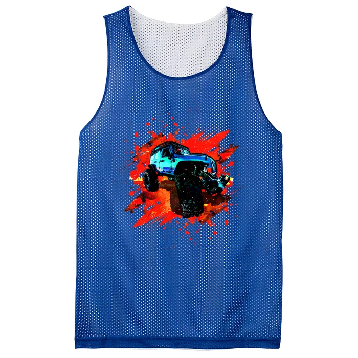 Cool Monster Truck Racing Gift Mesh Reversible Basketball Jersey Tank