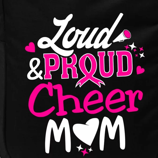 Cheer Mom Tee Pink Month Loud And Proud Cheerleading Gift Impact Tech Backpack