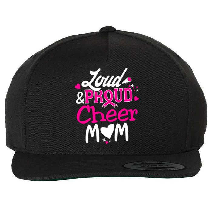 Cheer Mom Tee Pink Month Loud And Proud Cheerleading Gift Wool Snapback Cap