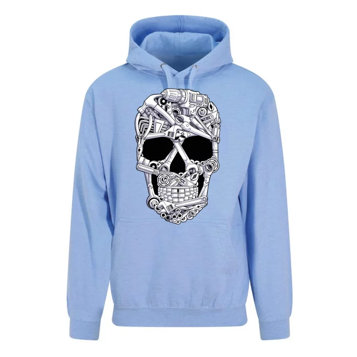 Car Mechanic Tools Skull Garage Halloween Costume Skeleton Unisex Surf Hoodie