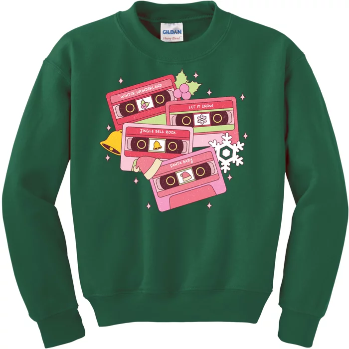 Christmas Music Track List Holiday Kids Sweatshirt