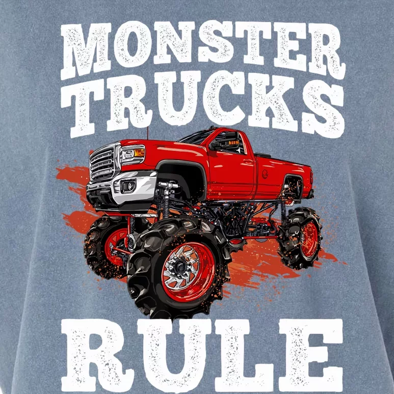 Cool Monster Truck For Trucks Mud Truck Driver Garment-Dyed Women's Muscle Tee