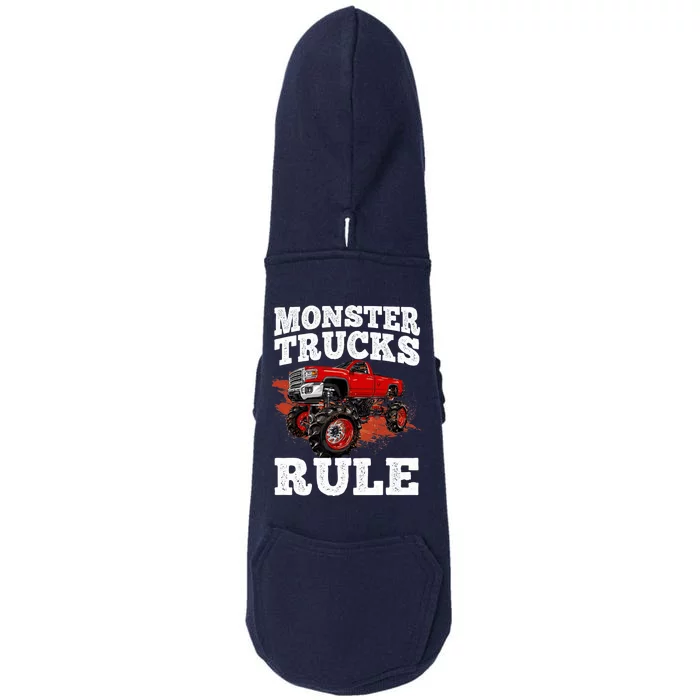 Cool Monster Truck For Trucks Mud Truck Driver Doggie 3-End Fleece Hoodie