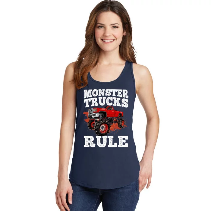 Cool Monster Truck For Trucks Mud Truck Driver Ladies Essential Tank