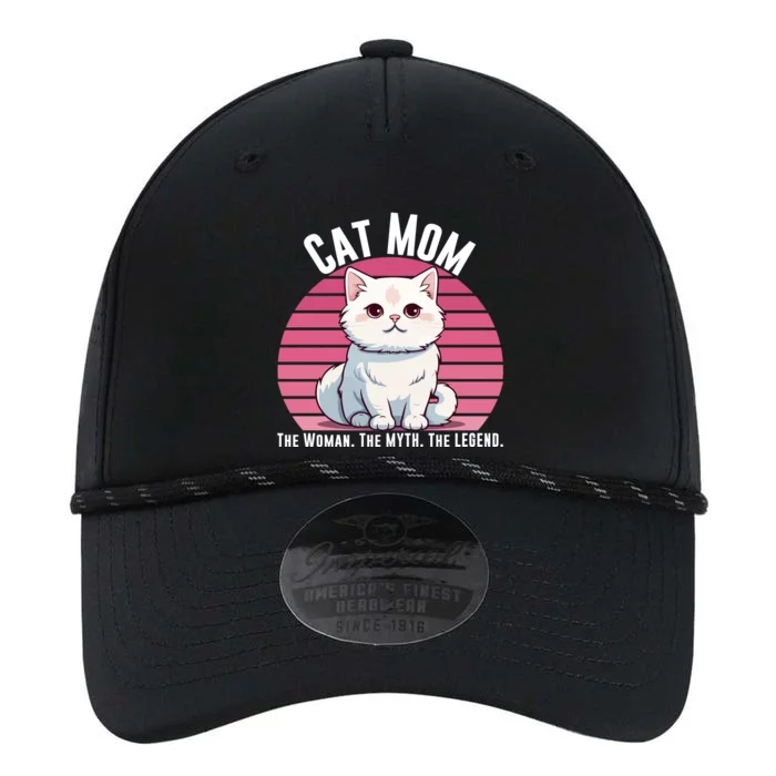 Cat Mom The Woman The Myth The Legend Cat Lover Cat Mom Cat Parent Cat Owner Performance The Dyno Cap