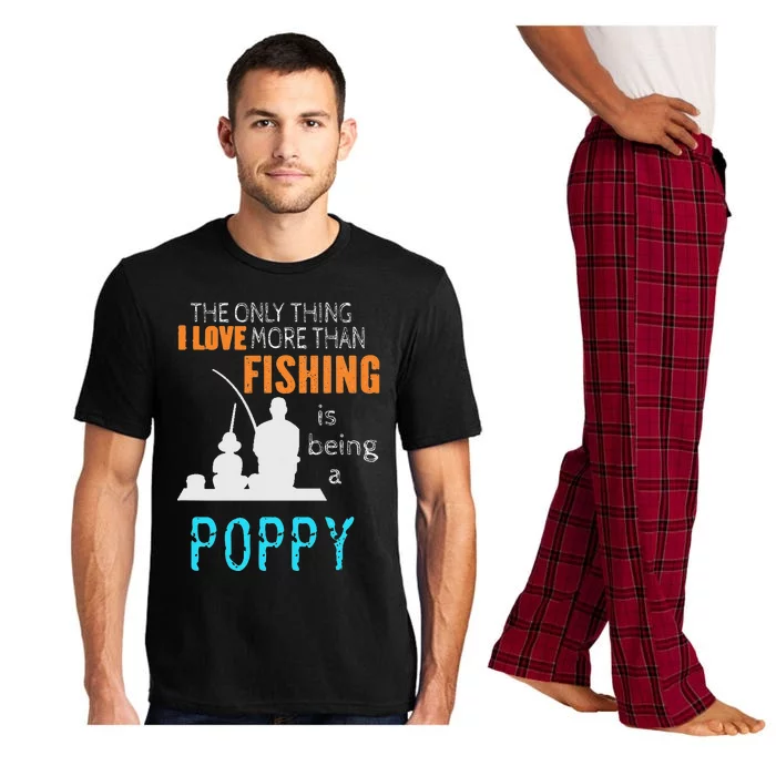 Cute More Than Love Fishing Poppy Special Grandpa Pajama Set