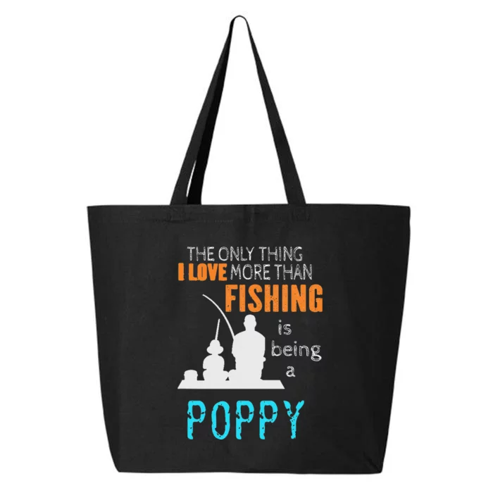 Cute More Than Love Fishing Poppy Special Grandpa 25L Jumbo Tote