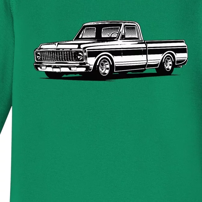 C10 Mini Truck Lowrider Slammed Baby Long Sleeve Bodysuit