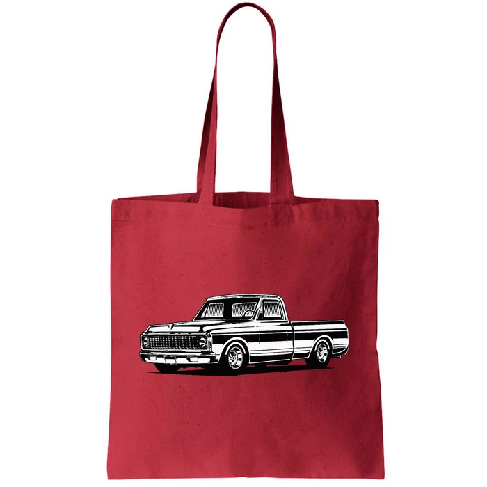 C10 Mini Truck Lowrider Slammed Tote Bag