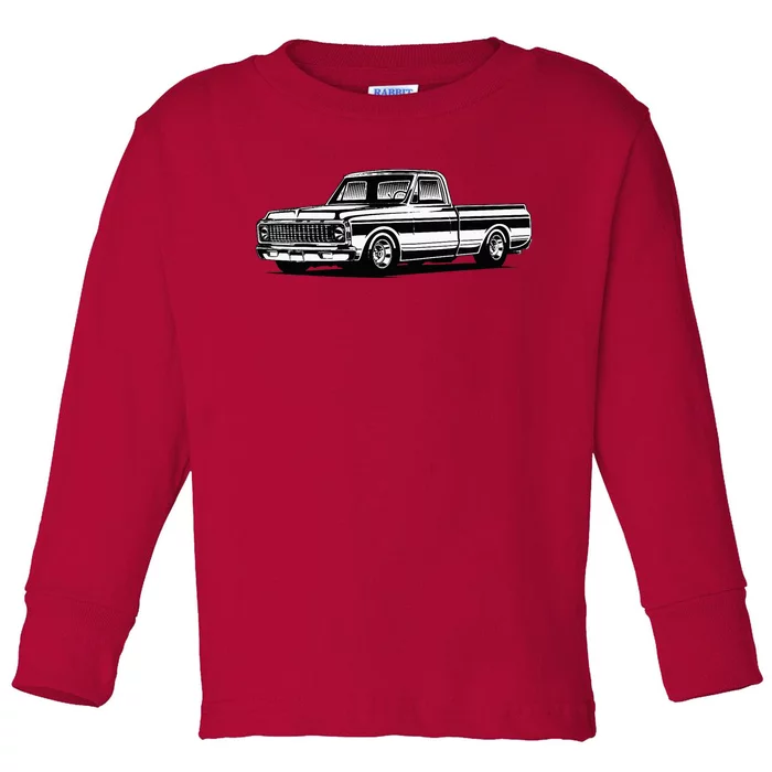 C10 Mini Truck Lowrider Slammed Toddler Long Sleeve Shirt