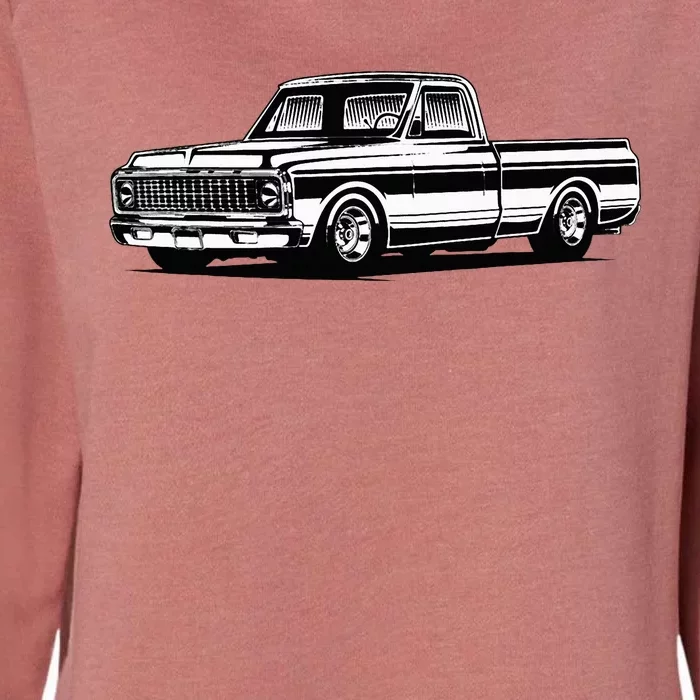 C10 Mini Truck Lowrider Slammed Womens California Wash Sweatshirt