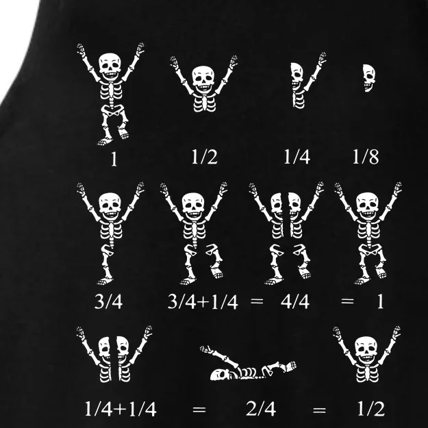 Cute Math Teacher Equation Skeleton Math Students Halloween Ladies Tri-Blend Wicking Tank