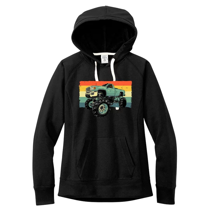 Cool Monster Truck Big Monster Trucks Women's Fleece Hoodie