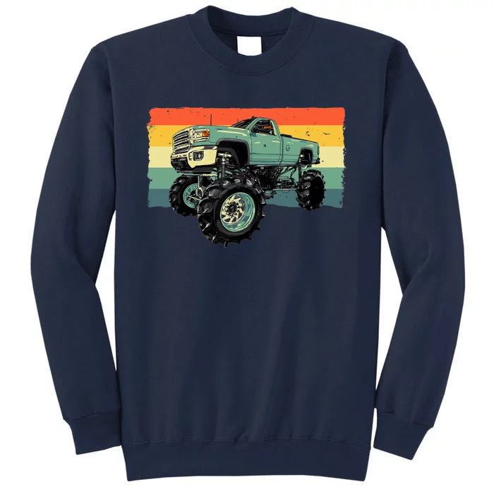 Cool Monster Truck Big Monster Trucks Tall Sweatshirt