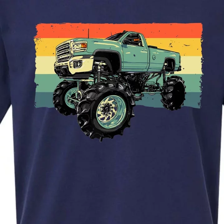 Cool Monster Truck Big Monster Trucks Sueded Cloud Jersey T-Shirt