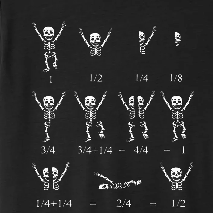 Cute Math Teacher Equation Skeleton Math Students Halloween ChromaSoft Performance T-Shirt