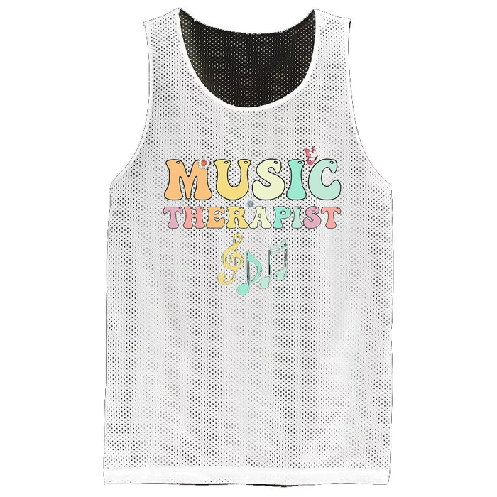 Cute Music Therapist Appreciation Music Therapy Mesh Reversible Basketball Jersey Tank