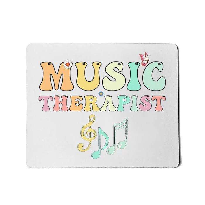 Cute Music Therapist Appreciation Music Therapy Mousepad