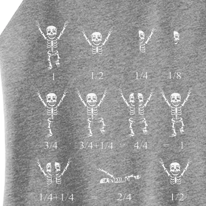 Cute Math Teacher Equation Skeleton Math Students Halloween Women’s Perfect Tri Rocker Tank