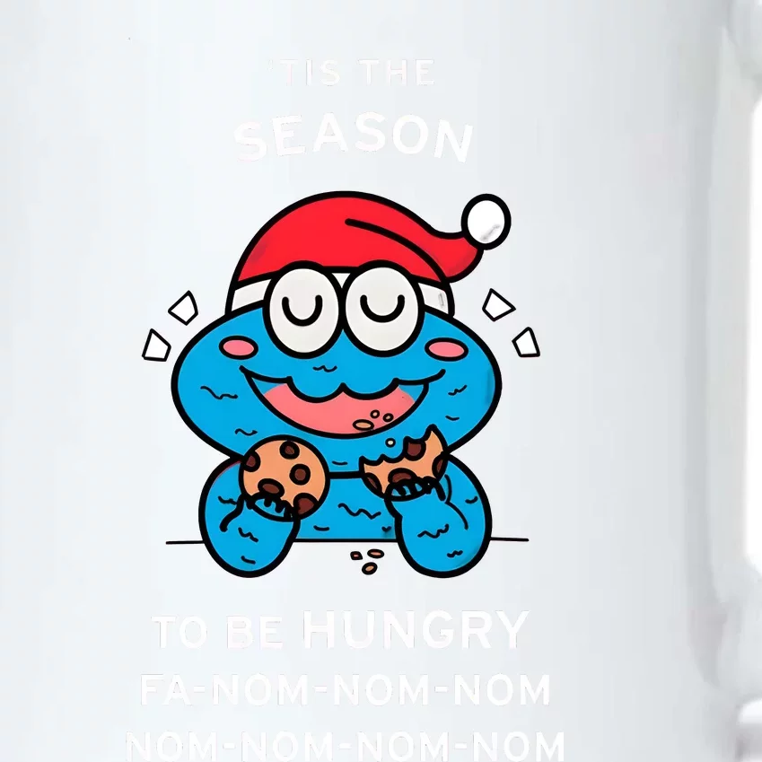 Cookie Monster Tis The Seasonto Be Hungry Fa Nom Nom Nom Black Color Changing Mug