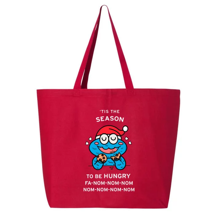 Cookie Monster Tis The Seasonto Be Hungry Fa Nom Nom Nom 25L Jumbo Tote