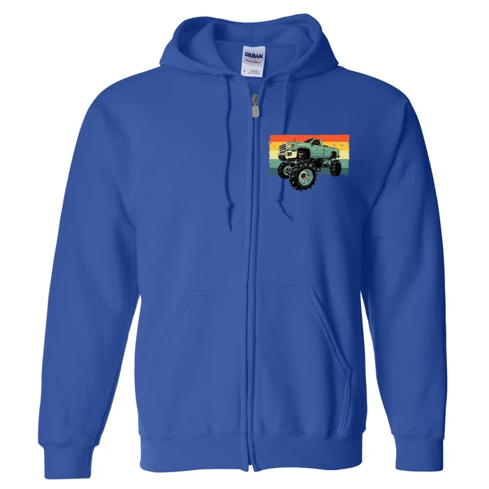 Cool Monster Truck Big Monster Trucks Full Zip Hoodie