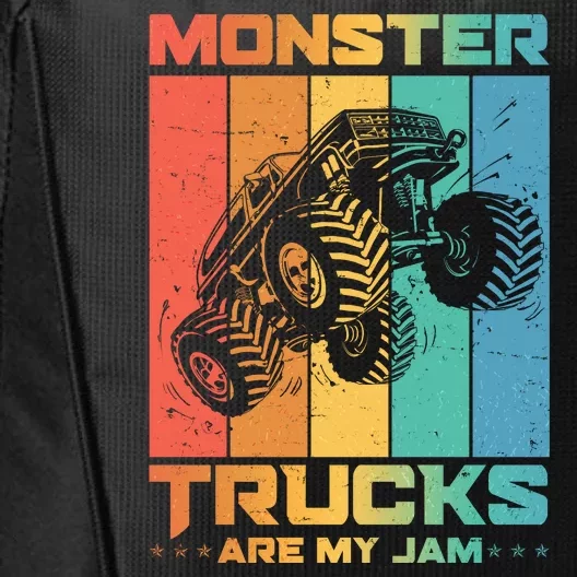 Cool Monster Trucks Are My Jam City Backpack