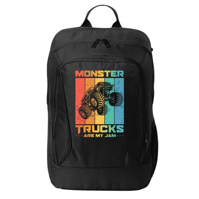 Cool Monster Trucks Are My Jam City Backpack