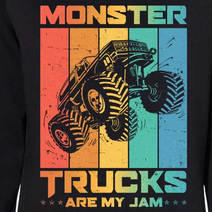 Cool Monster Trucks Are My Jam Womens California Wash Sweatshirt