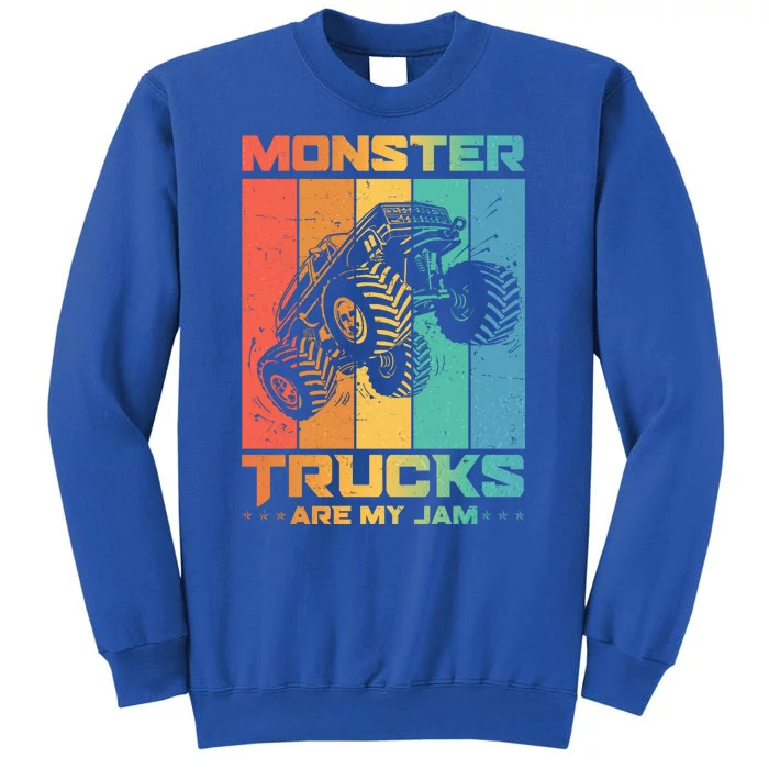 Cool Monster Trucks Are My Jam Tall Sweatshirt