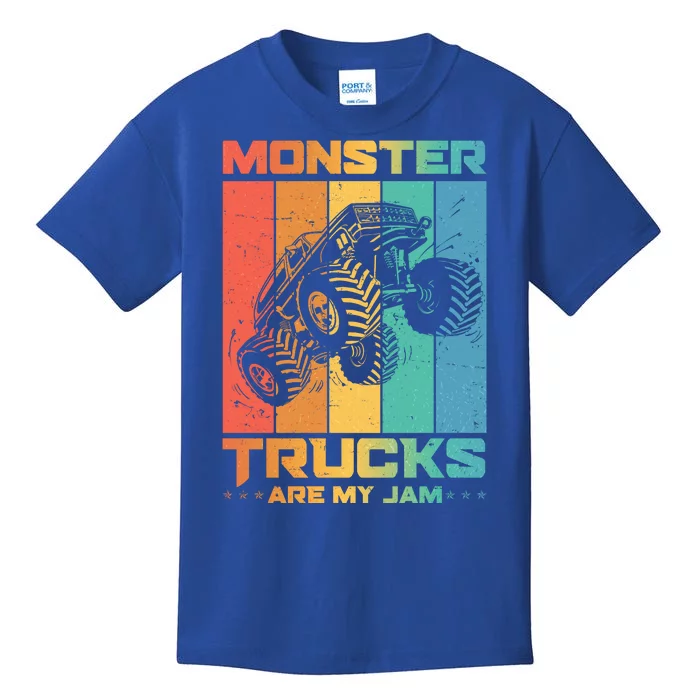 Cool Monster Trucks Are My Jam Kids T-Shirt